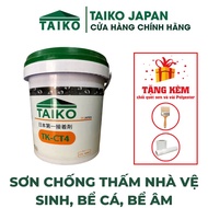 Keo Sơn Chống Thấm Nhà Vệ Sinh Bể Cá Bể Âm Máng Sối TAIKO CT4 - Thùng 1 Lít - Tặng Kèm Vải Kết Cấu