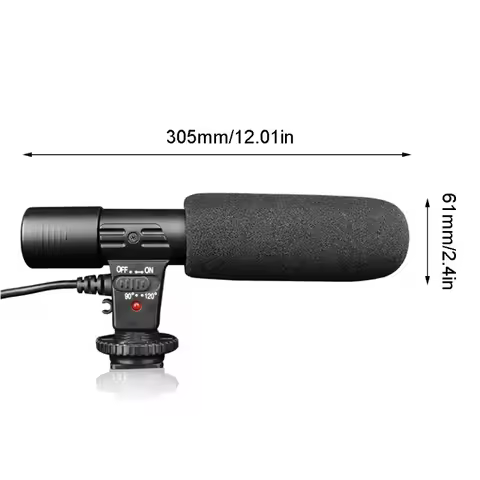 Stereo Microphone Mic-01 3.5mm DV For Canon Nikon DSLR Camcorder Utility Camera Professional Intervi