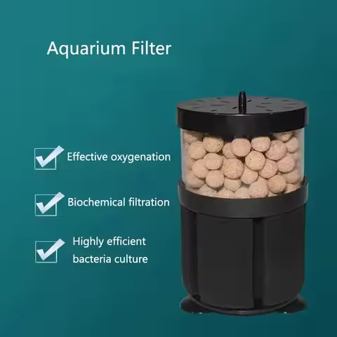 Black Aquarium Filter for Aquarium Fish Tank Air Pump Skimmer Biochemical Sponge Filter Aquarium Bio