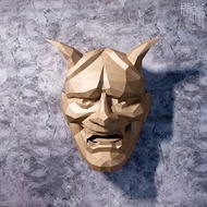 DIY手作3D紙模型 擺飾 神秘 般若 鬼 奇幻系列 - 般若面具壁飾