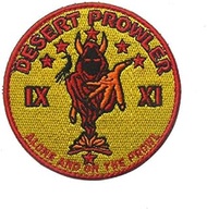 Oyster-Patch Usaf Air Force Desert Prowler Alone And On The Prowl Aviation Tactical Patch Hook & Loo
