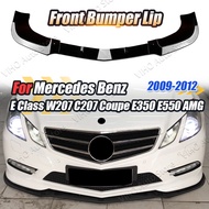 Front Bumper Splitters Lip Spoiler Body Kit Diffuser For Mercedes Benz E Class Coupe C207 W207 E250 