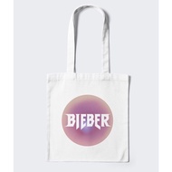 BIEBER TOTEBAG FAN MERCH BIEBER HOLIDAY SEASON MERCHANDISE TOTE BAG