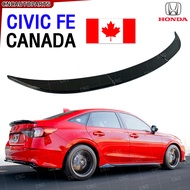 ตูดเป็ด สปอยเลอร์ HONDA CIVIC FE ทรง RS ปี 2021 2022 2023 หางหลัง ของแต่ง ซีวิค แบบ สีดำ / คาร์บอน