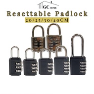 Resettable Combination Padlock Number Lock Digital Padlock Luggage Lock Bicycle Lock Mailbox Lock Gate Lock