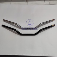 BYSON MOTORCYCLE HANDLEBAR (BLACK/CHROME) - HIGH QUALITY