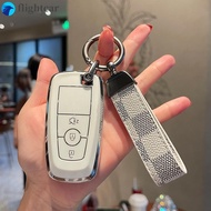 （FT）Ford Key Cover Ford Keychain EcoSport Territory Everest Expedition Explorer Ranger Ranger Raptor F150 Mustang Gen Ranger Metal leather key cover car accessories