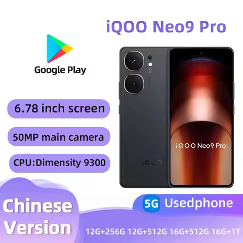 iQOO Neo9 Pro 5g SmartPhone MediaTek Dimensity9300 50MP+16MP Camera 5160mAh 144HZ Screen Original An
