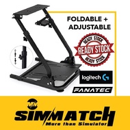 RACING SIMULATOR STEERING WHEEL STAND Rig Foldable Cockpit Steering Wheel Stand for Logitech Thrustm