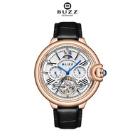 Buzz  Germany Jam Tangan Lelaki Men's  Leather Automatic Watch BZ-3013