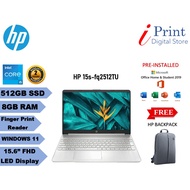 HP 15S - FQ2512TU LAPTOP [ INTEL i5 PROCESSOR / 512GB SSD / 8GB RAM / WINDOWS 11 ]