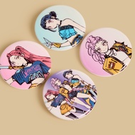 Max Fashion Pack Of 4 - Kpop Demon Hunters Print Brooch