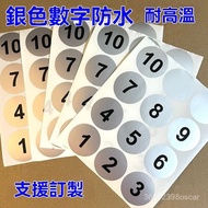 1-10 1-50 Number Sticker Waterproof Serial Label VIP Cup Student Disinfection AL7E