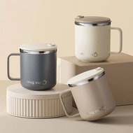 FAMY Double Wall Insulated Coffee Cup Portable 304 Stainless Steel Drinking Cup Leak Proof Milk Coff
