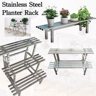 Stainless Steel Flower Rack Indoor/Outdoor Metal Plant Rack Ladder Flower Stand For Balcony Garden Yard