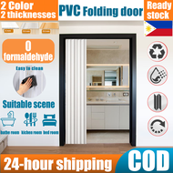 Accordion partition door sliding door PVC 6mm simple Partition Rail Door living room,kitchen and bathroom folding door