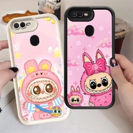 G-29 Labubu Casing for OPPO A11K F9 Pro A7 F7 A12 A5S F5 A12s Black and White