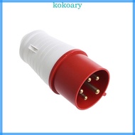KOK 32 Amp 5pin Industrial Plug 240-415V Weatherproof IP44 3P+N+E 32A