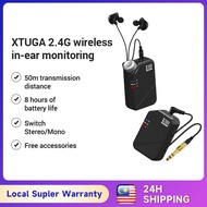 XTUGA 2.4G wireless in-ear monitoring system, IEM monitoring system transmitter, bodypack receiver, 