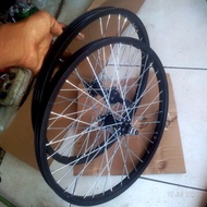 Ready Wheelset Sepeda Ukuran 20 Alloy. Velk Sepeda Lipat. Wheelset