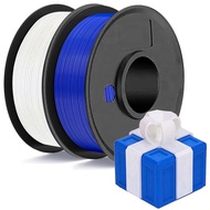 Blue & White PLA 3D Printer 1.75mm Filament Bundle for 3D Printing, 2 Spools 250g Each