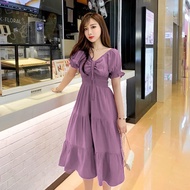DS832 • Sabrina Plain Dress Import • Women's Fashion