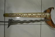 Keris sengkelat pamor ngulit semongko tangguh madura 820mei0013