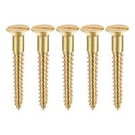 Wood Screws Slotted Flat Head Brass Self-Tapping Screws