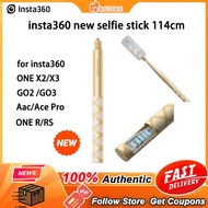 【Original New】Insta360 114cm Selfie Stick Gold Version Suitable for insta360 ONE X3/X4/X5, GO 3S, Aa