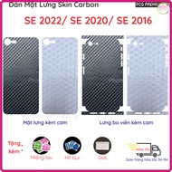 Skin Carbon sticker for iPhone SE 2022/ SE 2020/ SE 2016 back and full border