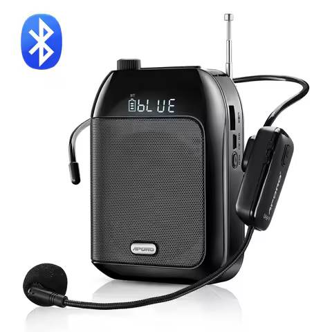 Aporo T9 Portable Bluetooth Voice Amplifier Noise Reduction Wireless Loudspeaker Headset Microphone 