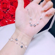 Lắc tay và Lắc chân ngôi sao bạc Ý cao cấp - Kho sỉ bạc Nhất Linh