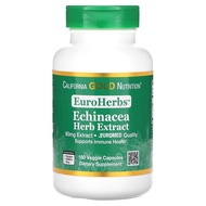 California Gold Nutrition EuroHerbs, Echinacea Herb Extract, Euromed Quality, 80 mg, 180 Veggie Caps