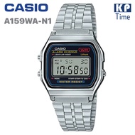 Casio Digital นาฬิกาข้อมือผู้หญิง สายสแตนเลส รุ่น A159WA-N1 ของแท้ ประกัน CMG