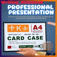 One-Sided A4 Award Certificate Holder Clear Protective Cover for Diploma, Citation, School Documents