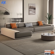 ZG L-Shaped Sofa 2+3 Seat Modern Simple Leather Sofa Set Nordic Style Leather Sofa Living Room Furni