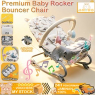 🎹Premium Baby Rocker Bouncer Kerusi Goyang Bayi Kerusi 0-3 tahun Piano Musik Mainan Bayi Kerusi Goya