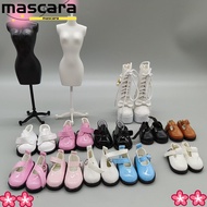 MARA Toy Shoes, Flat Bottomed Leather Doll Shoes, Fashion DIY 4.7cm X 2.5cm Bottomed Glossy Mini Sho
