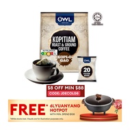 OWL Kopitiam Roast And Ground Kopi - O Gao Coffee 20 Sachets