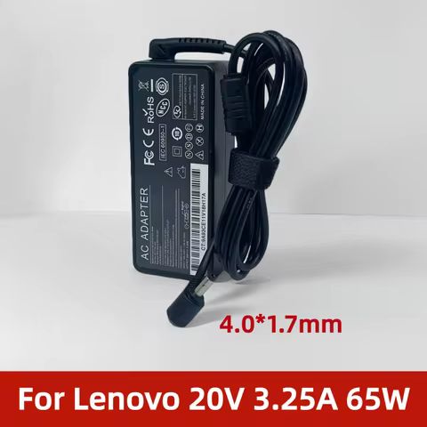 65W 20V 3.25A Laptop Power Adapter for Lenovo Ideapad 3 5 Flex 5 4 6 11 14 15 110 110s 310 320 330 5