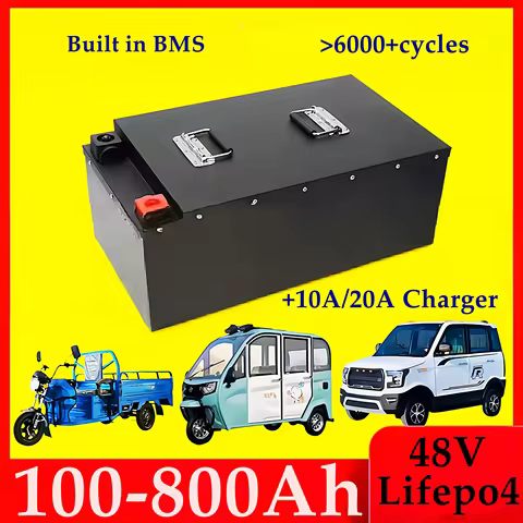 Lithium Battery 48V 400Ah 100Ah 200Ah 300Ah 500Ah 600Ah 700Ah 800Ah Lifepo4 for 4KW 9KW Solar System