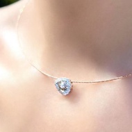 天然鑽石 頸鏈 鎖骨鏈 頸圈 • 18K金宮梨形鑽石頸鏈