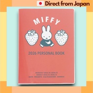 Miffy Planner 2026 B6 Weekly Red Square Starts Dec 2025 10BD-6R [Japan Shipped]
