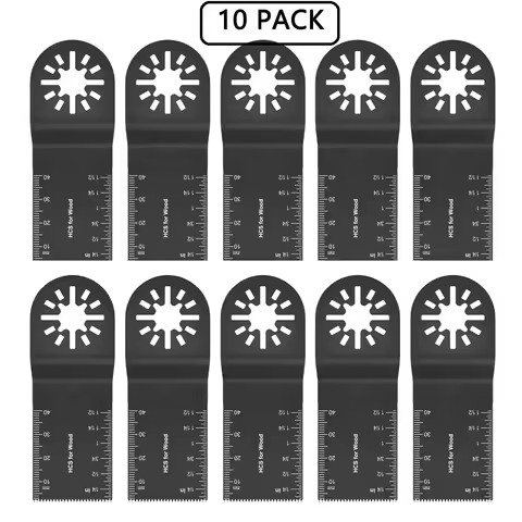 10Pcs 34mm Coarse Fine Tooth Oscillating Saw Blades Universal Closed Hole Suitable for Bosch Makita
