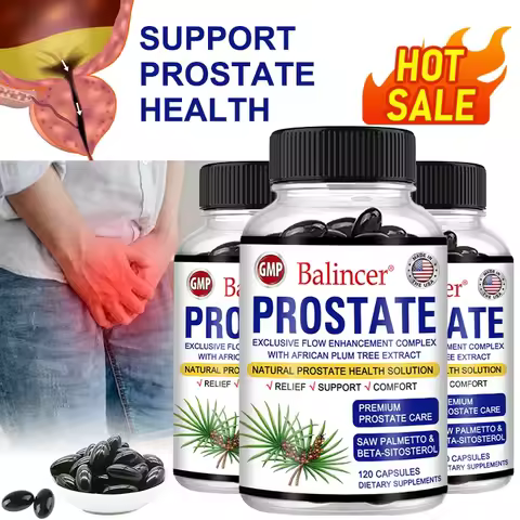 Saw Palmetto Sitosterol Capsules for Men's Prostate Health, Hair Growth, Men's Health, Urinary Tract