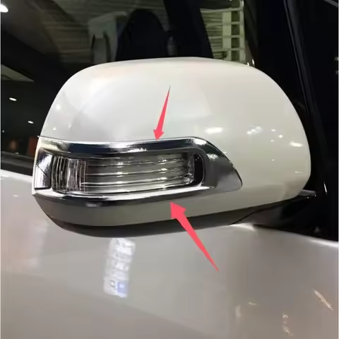 Car Accessories Car Stickers For Toyota Estima Abs Steering Lamp Rearview Mirror Trim Frame Reversin