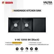 Bak Cuci Piring Kitchen Sink Handmade VHE 12050BK