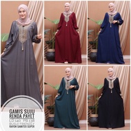 Gamis polos Renda payet/Gamis twill ori/Gamis pekalongan