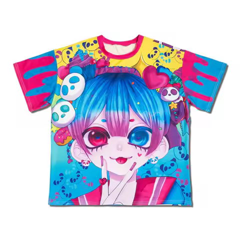 Fashion New Kawaii Cute Element Style Design Pattern T-shirt 3D Printing Fashion Event Cos Gathering