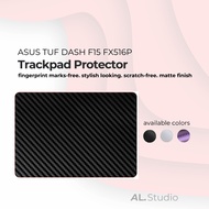 AL.Studio | ASUS TUF DASH F15 FX516P | Trackpad Protector | CARBON vinyl sticker